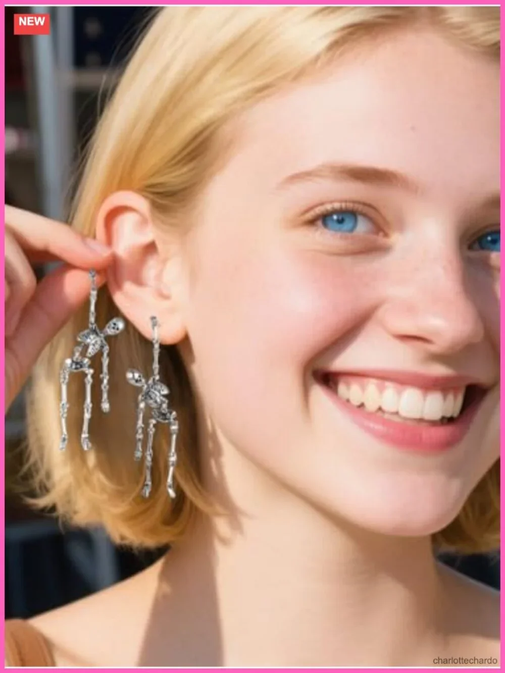 Halloween Skeleton Drop Dangle Earrings Women Costume Party Jewelry